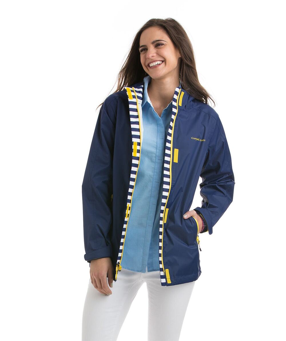 Vineyard Vines Stow & Go Rain Coat XS